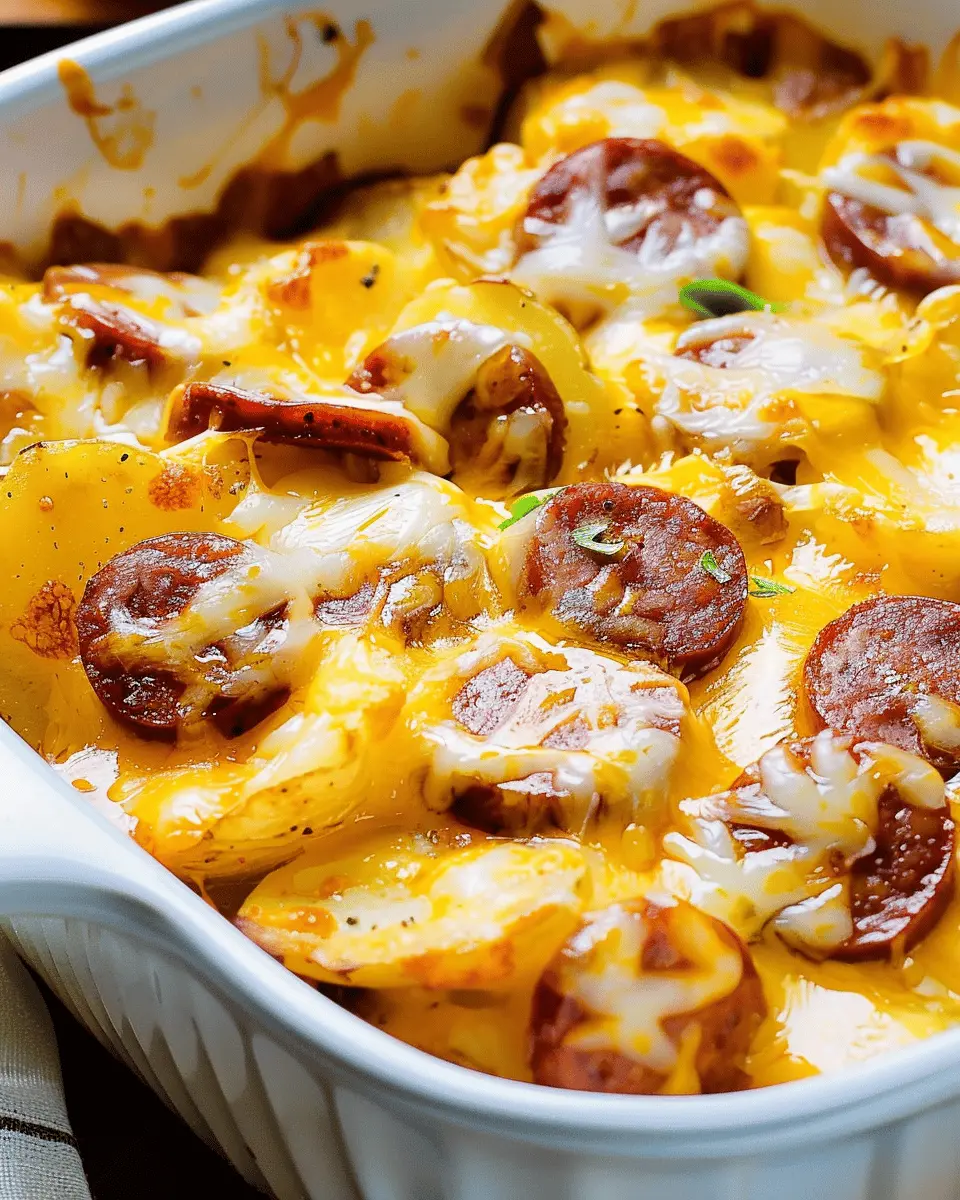 Cheesy Potatoes with Smoked Sausage: The Ultimate Comfort Dish