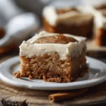 Apple Cinnamon Blondies with Maple Cream Cheese Frosting
