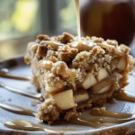 Apple Crumb Cake with Cinnamon Apple Drizzle