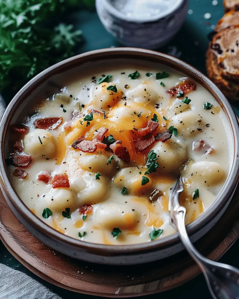 Bacon Cheddar Gnocchi Soup: A Cozy and Creamy Comfort Meal