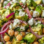 Chickpea Feta Avocado Salad