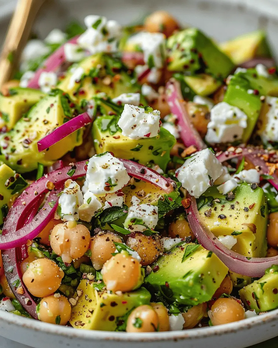 Chickpea Feta Avocado Salad: Easy, Flavor-Packed Delight
