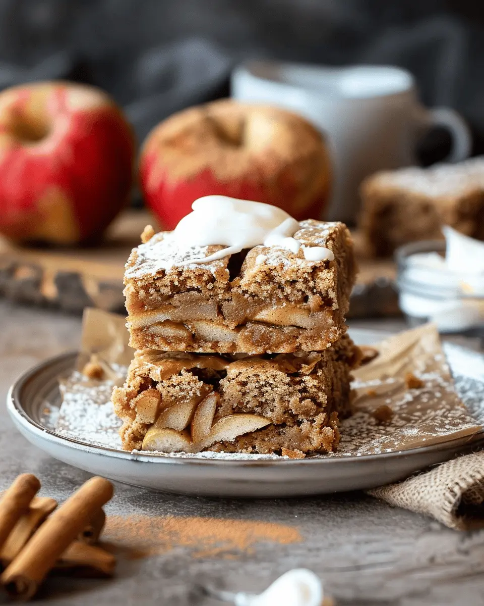 Cinnamon Apple Blondies: Soft, Chewy & Irresistibly Spiced