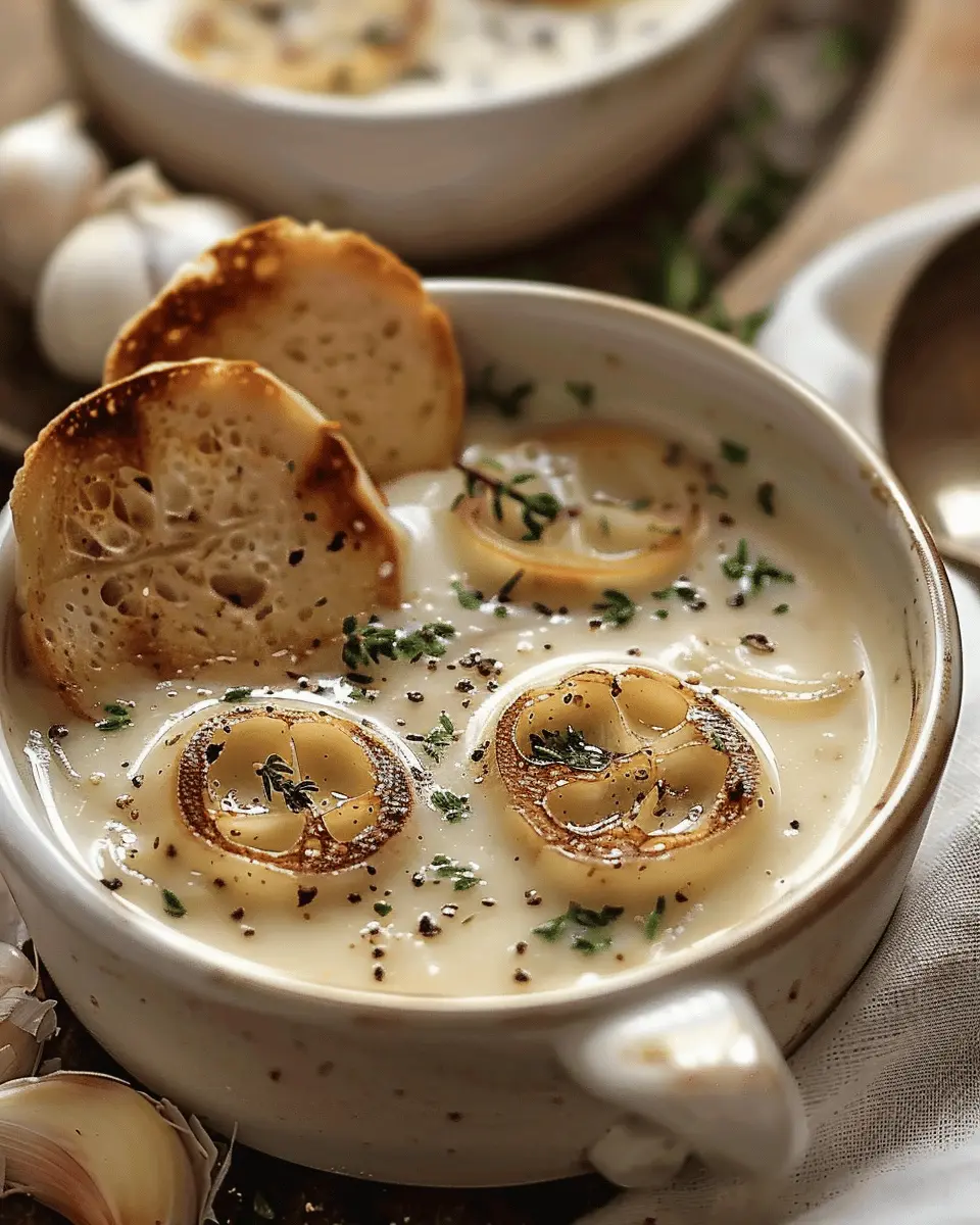 Country French Garlic Soup: The Best Comfort Food Recipe