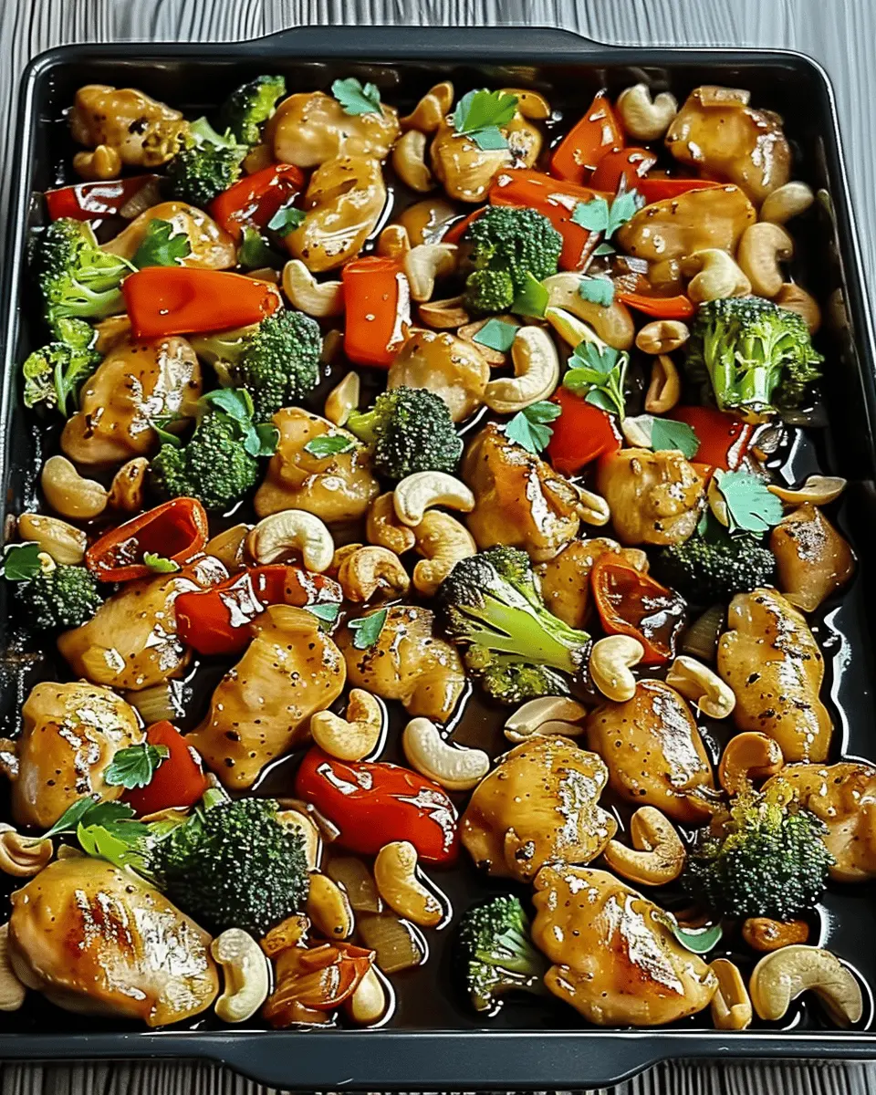 Easy Sheet Pan Cashew Chicken: The Best Weeknight Meal Made Simple