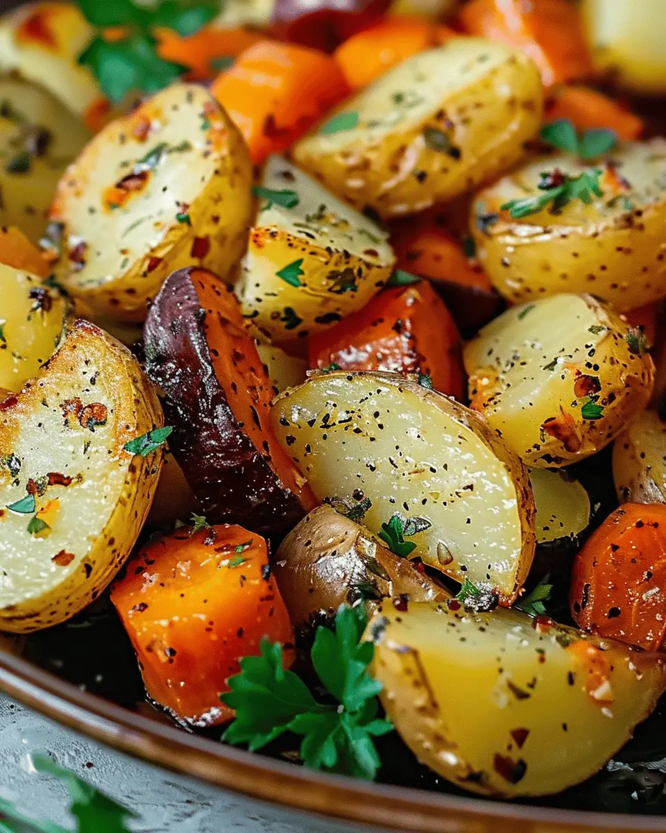 Garlic Herb Roasted Potatoes, Carrots, and Zucchini: Easy and Delightful