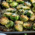 Garlic Parmesan Roasted Brussels Sprouts