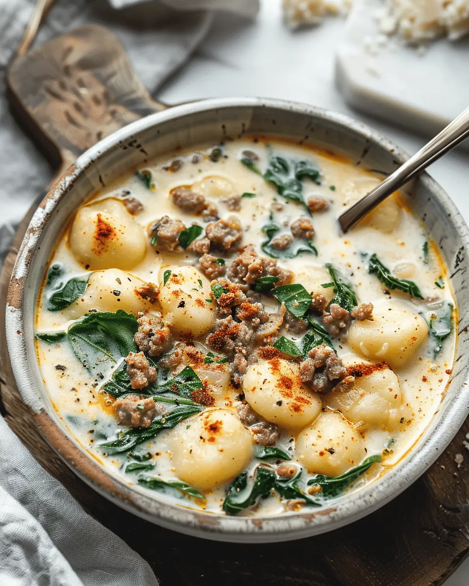 gnocchi zuppa toscana with turkey bacon: a cozy delight for all