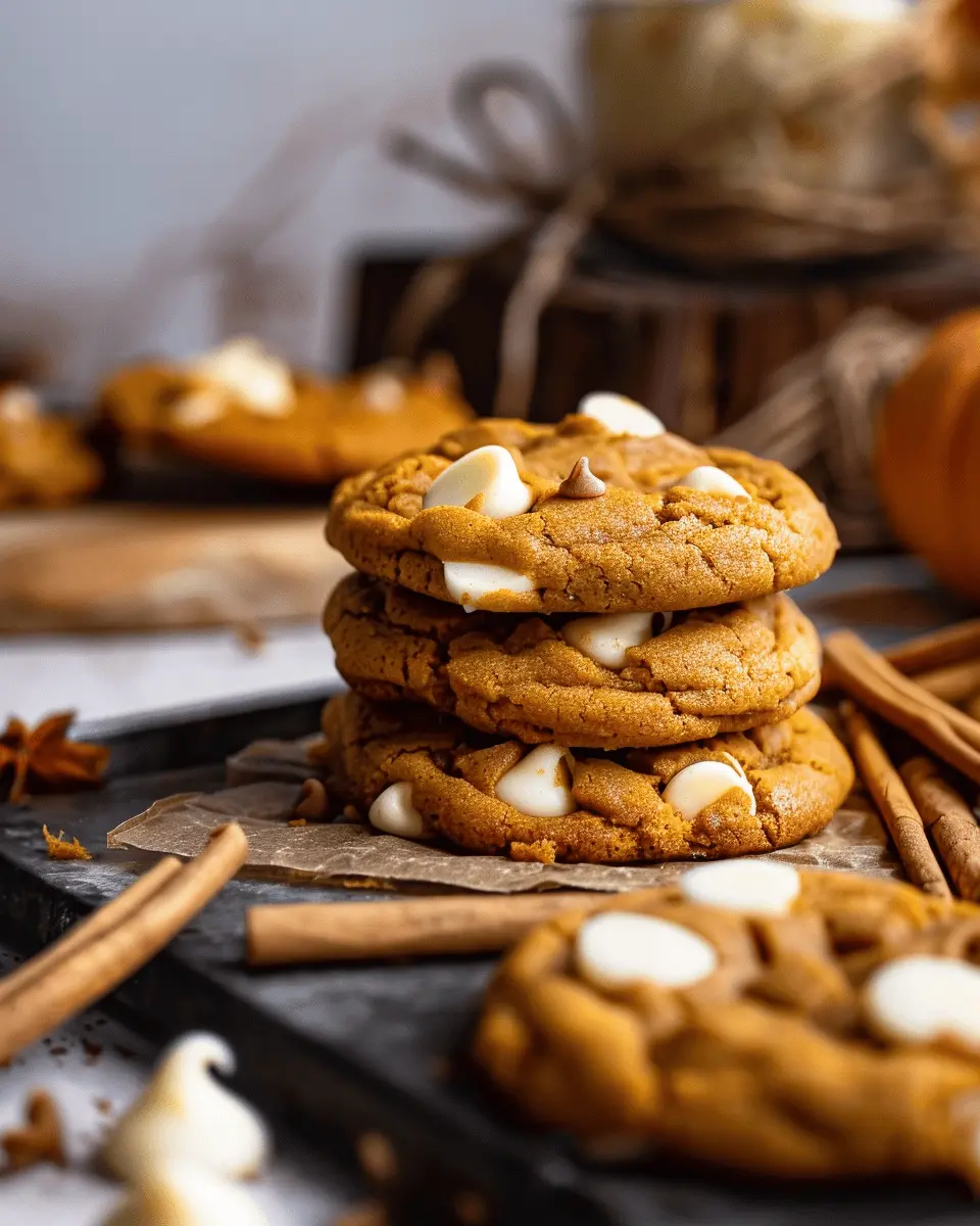 Pumpkin White Chocolate Chip Cookies: The Best Fall Treat