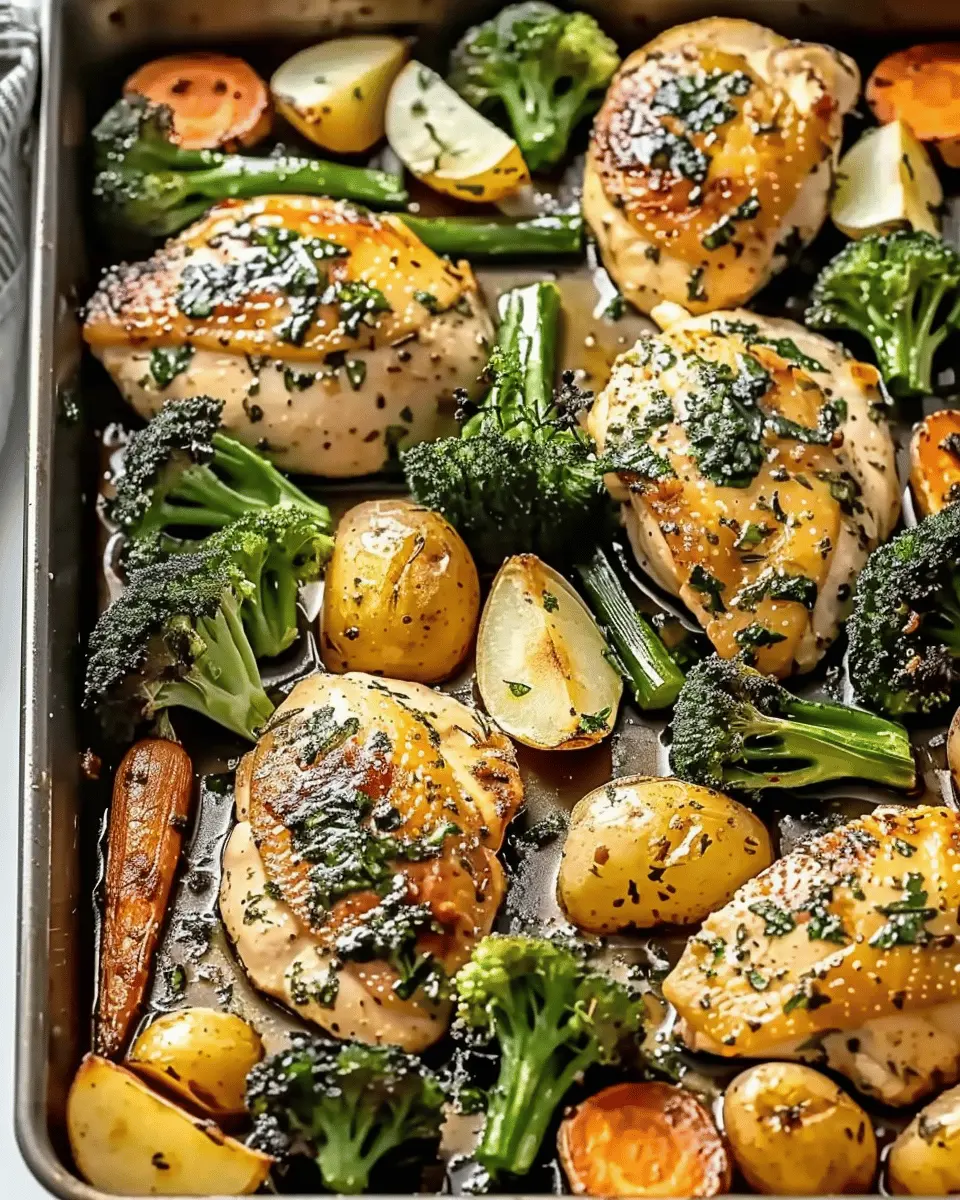 Sheet Pan Garlic Butter Chicken and Veggies: Easy and Delicious