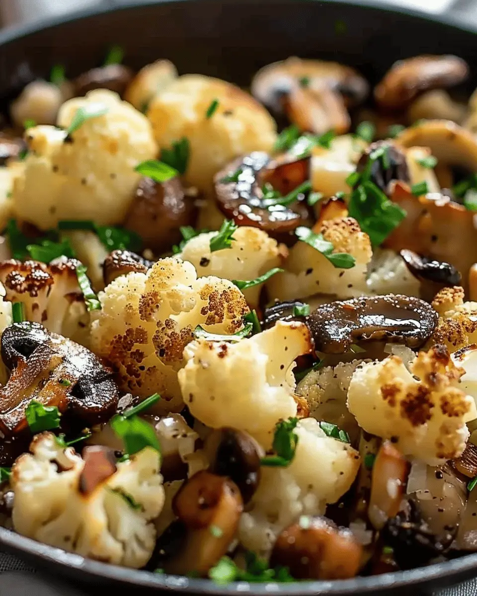 Garlic Cauliflower Mushroom Skillet: A Quick & Delicious Dish