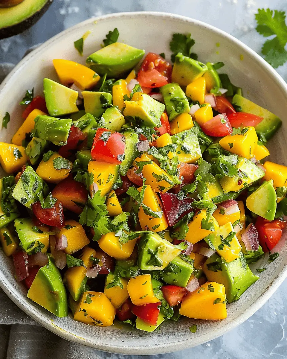 Avocado and Mango Salad: A Fresh and Healthy Delight