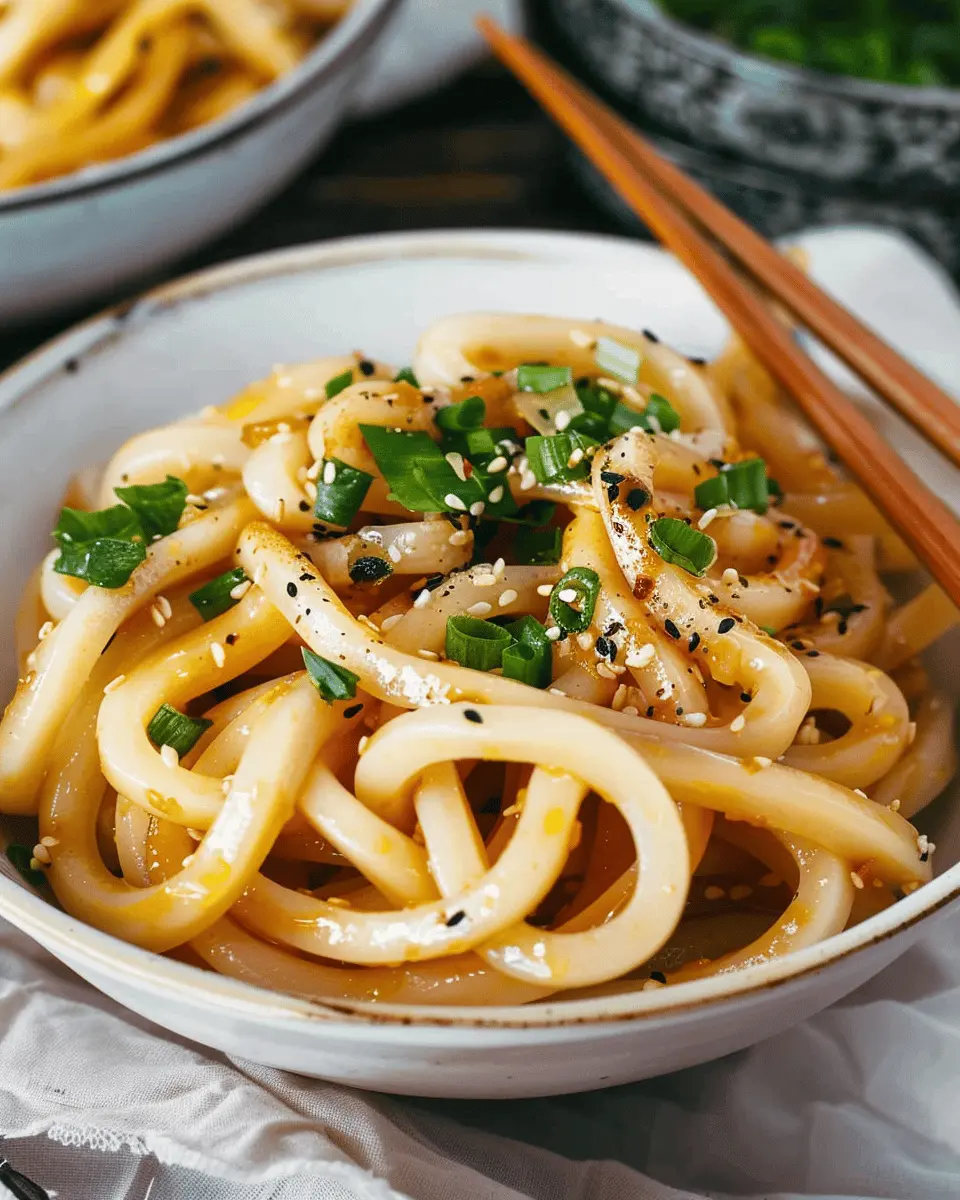 Vegan Garlic Udon Noodles (15-Minute Easy Recipe)