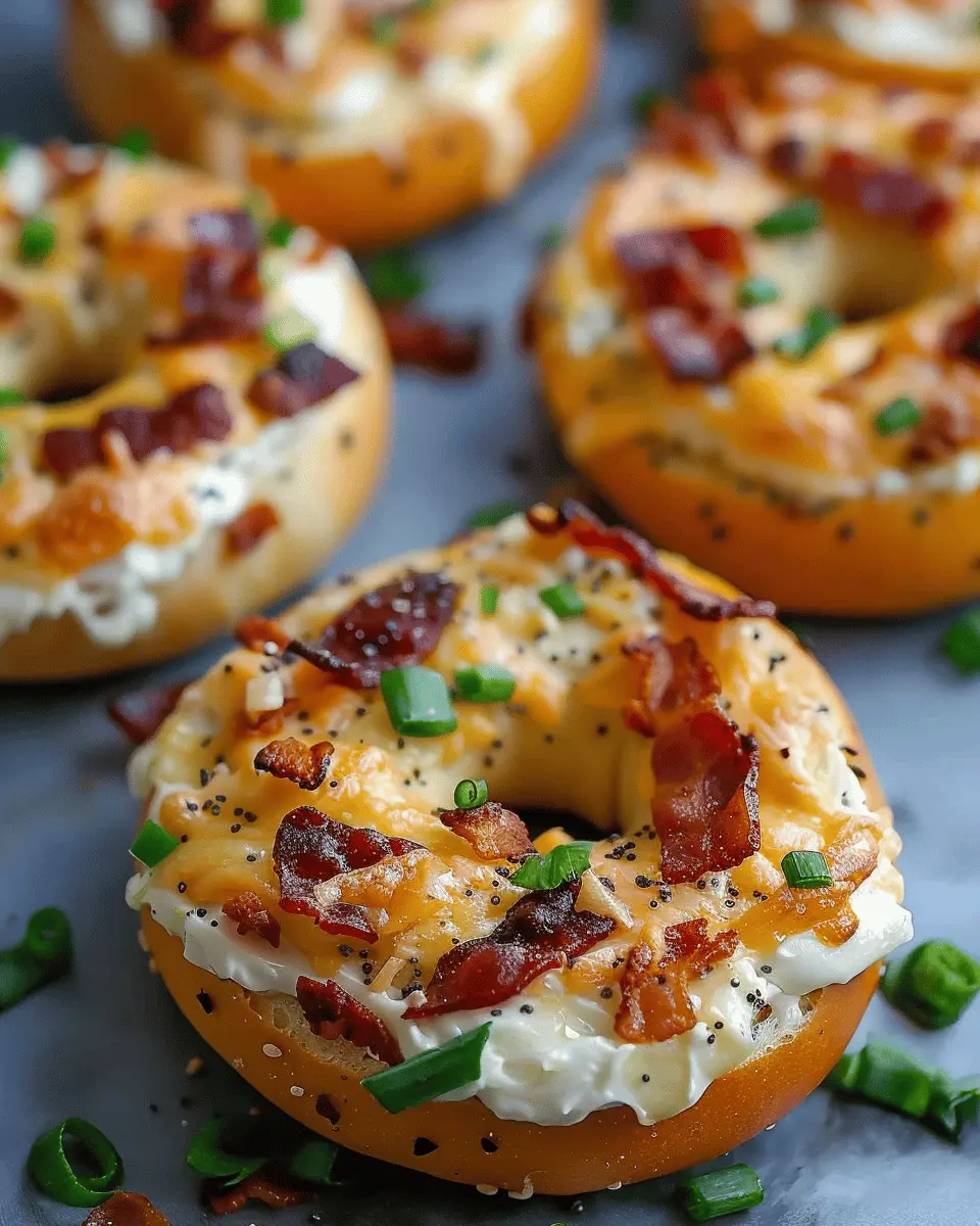 Zesty Turkey Bacon Cream Cheese Bagels for a Delicious Breakfast