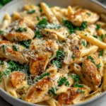 Healthy Garlic Parmesan Chicken Pasta Recipe