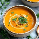 Spicy Butternut Squash and Sweet Potato Soup