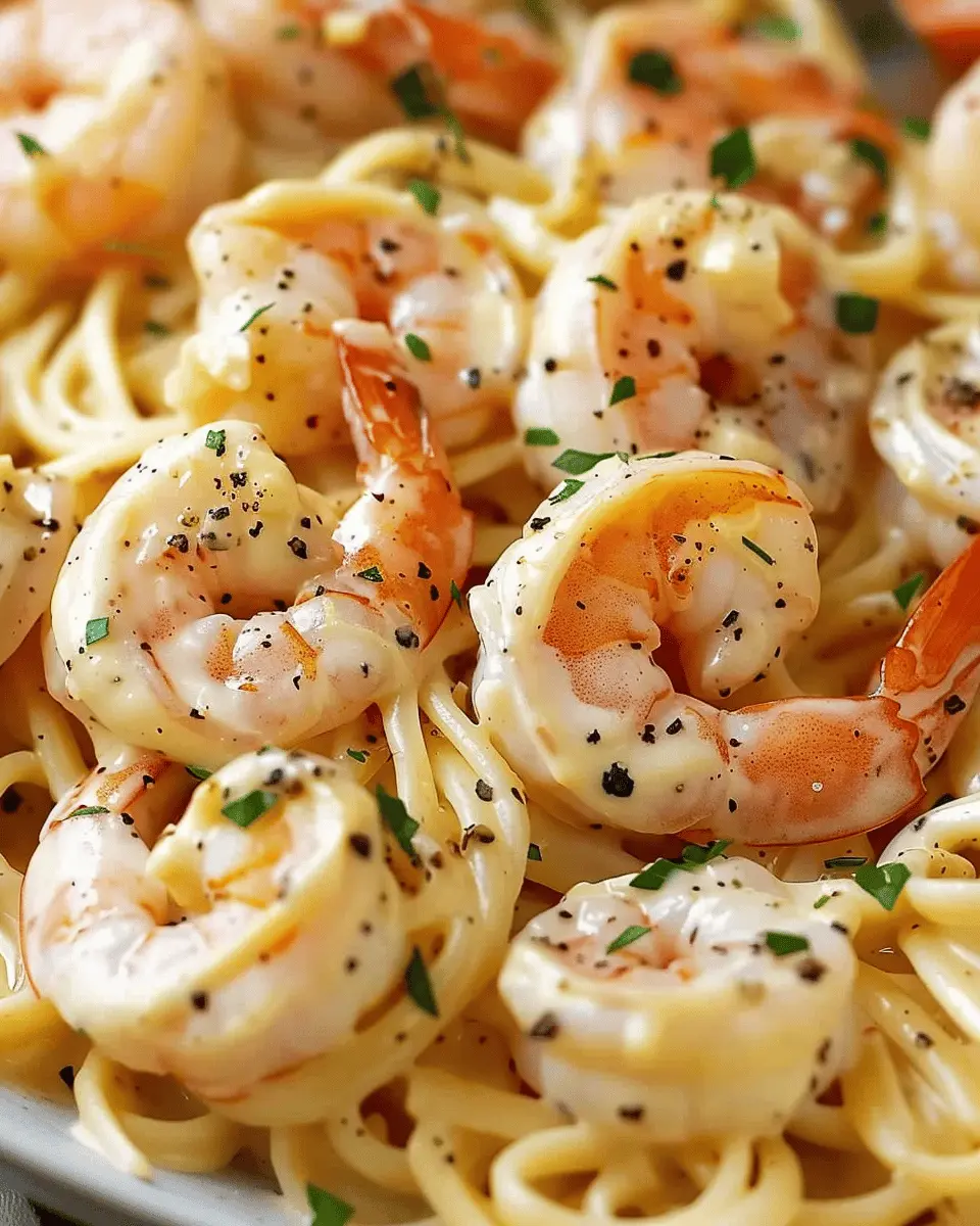 Creamy Garlic Shrimp Pasta