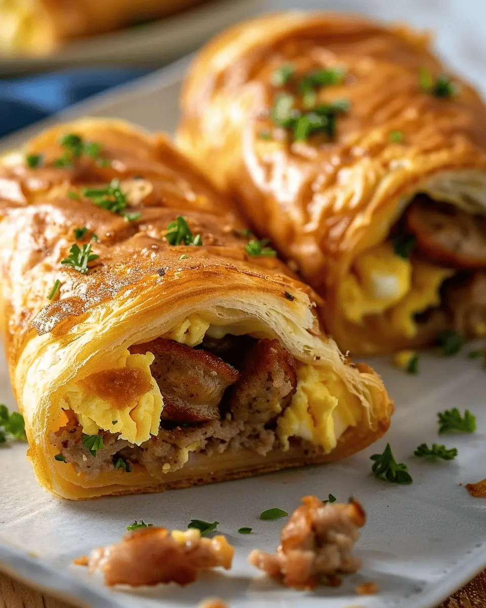 Sausage Egg Breakfast Roll-Ups: Easy Turkey Bacon Delight