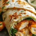 Quick Cheesy Chicken Wrap