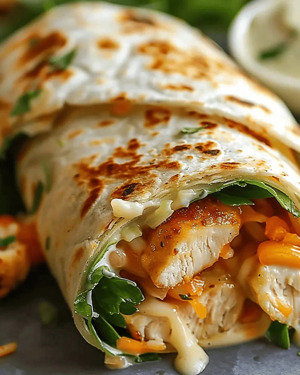 Quick Cheesy Chicken Wrap: Easy Comfort Food for Busy Days