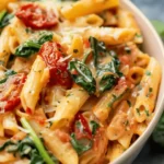 One-Pot Spinach Tomato Pasta
