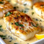 Baked Cod in Coconut Lemon Cream Sauce: A Quick and Flavorful Weeknight Dinner