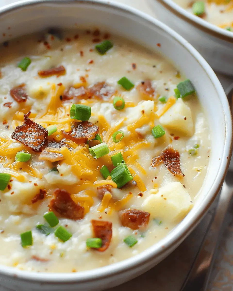 Easy Baked Potato Soup with Turkey Bacon for a Cozy Night In