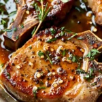 Garlic Butter Pan Seared Pork Chops
