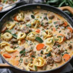 Creamy Sausage Tortellini Soup
