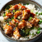Honey Garlic Chicken Rice Bowl