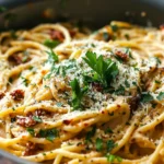 Vegan Creamy Sun Dried Tomato Pasta Recipe