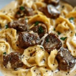 Cracked Garlic Steak Tortellini in Creamhouse Sauce Bliss
