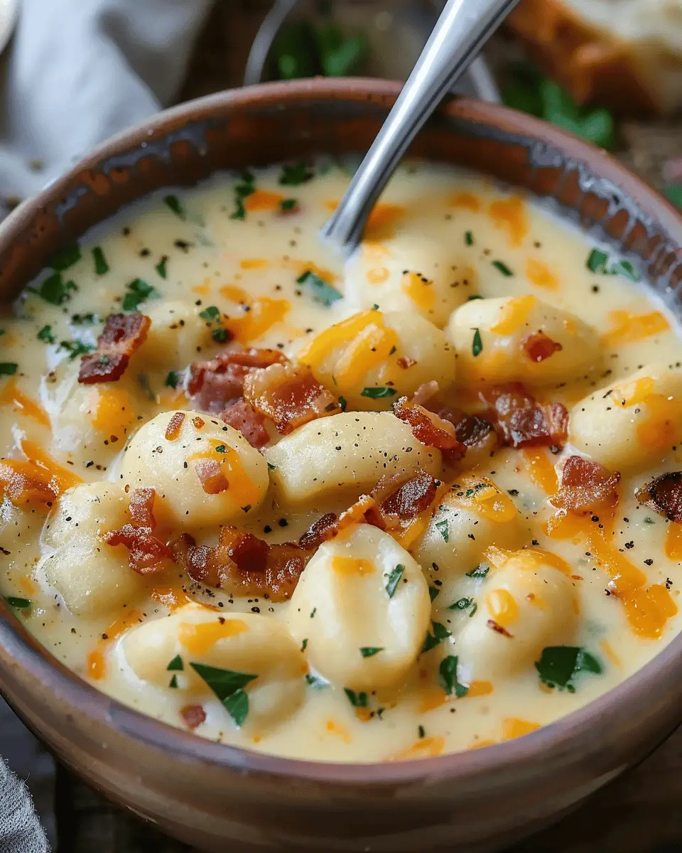 Turkey Bacon Cheddar Gnocchi Soup – A Creamy Comfort Delight