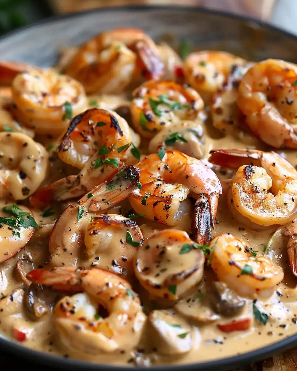 Blackened Shrimp Stroganoff