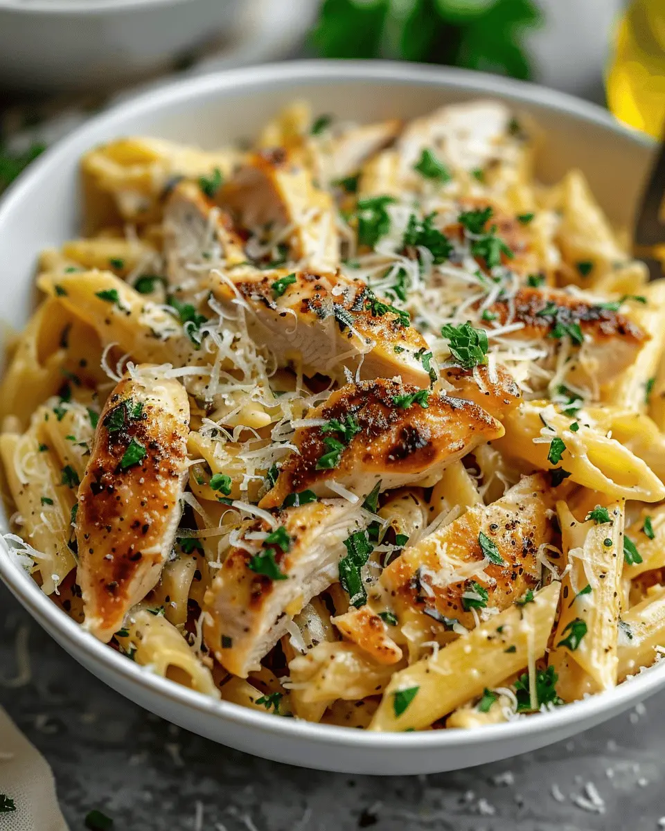 Healthy Garlic Parmesan Chicken Pasta: Easy Comfort Food Recipe