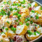 Loaded Potato Salad – Easy Baked Potato Side Dish for BBQs
