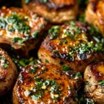 Garlic Butter Pan Seared Pork Chops