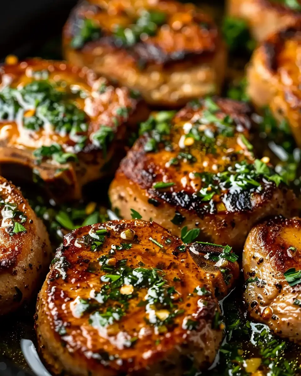 Garlic Butter Pan Seared Pork Chops: Juicy Delight for Dinner
