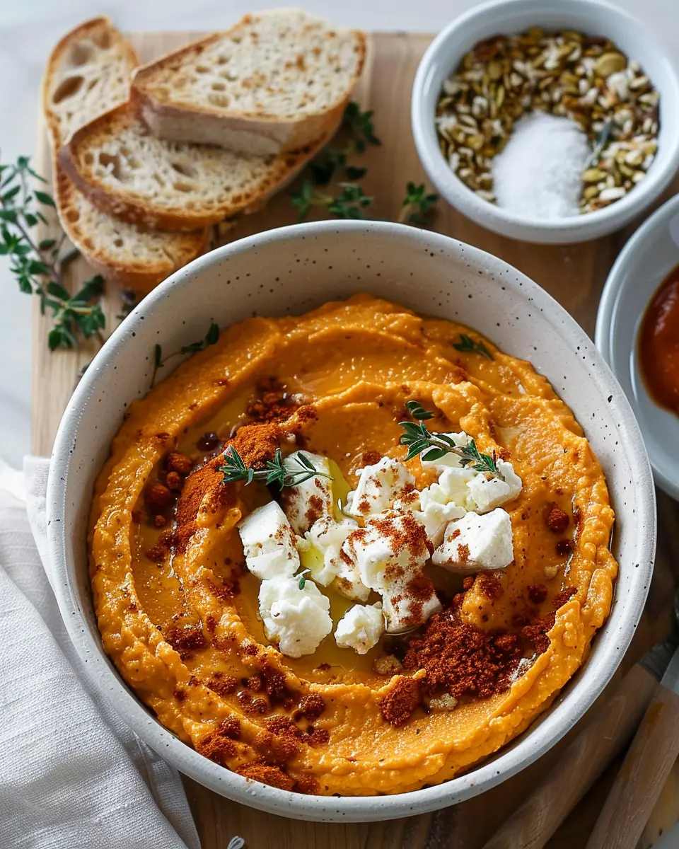 Pumpkin Whipped Feta Dip: The Best Indulgent Fall Appetizer